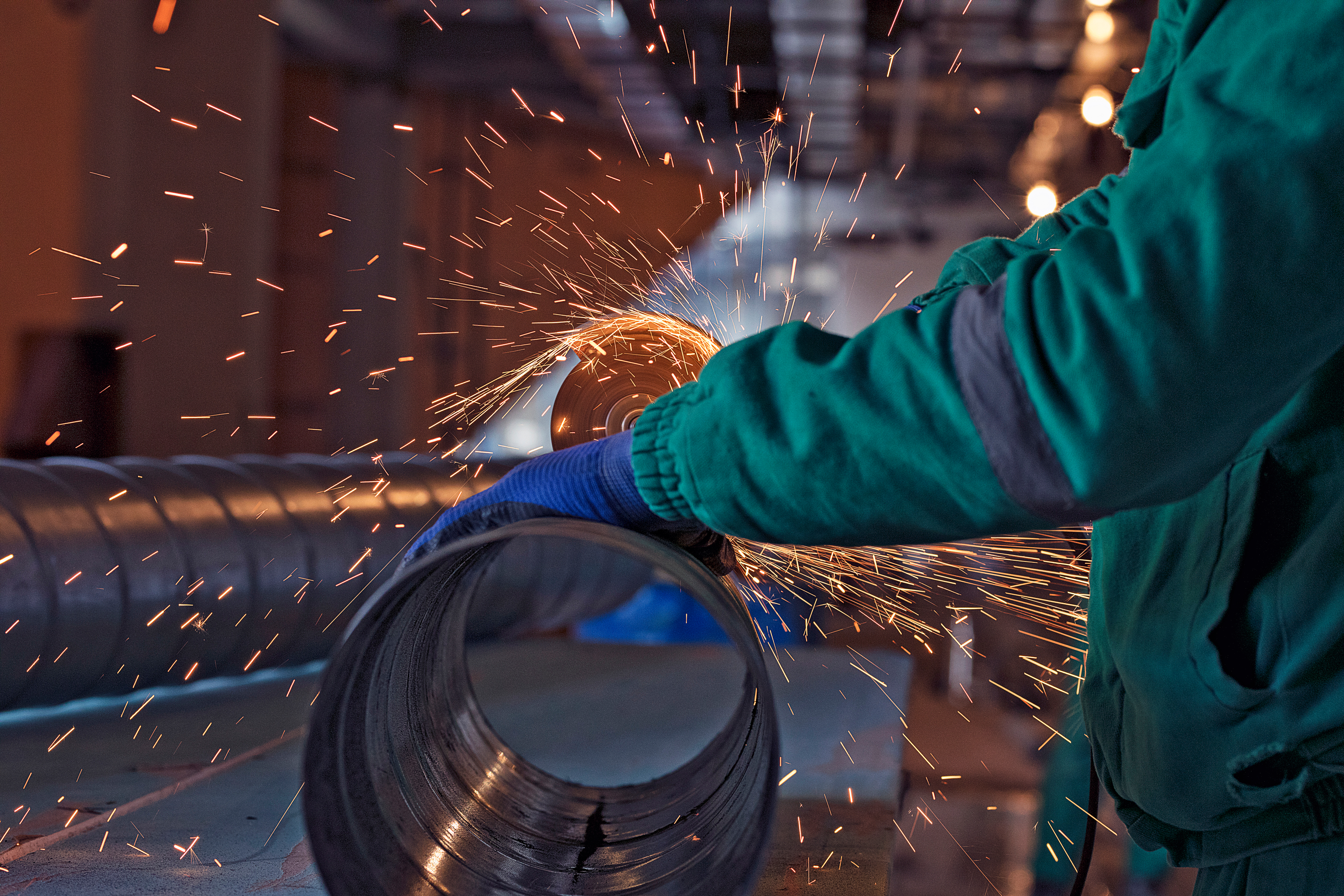 برش قطعات کارخانه سپهر